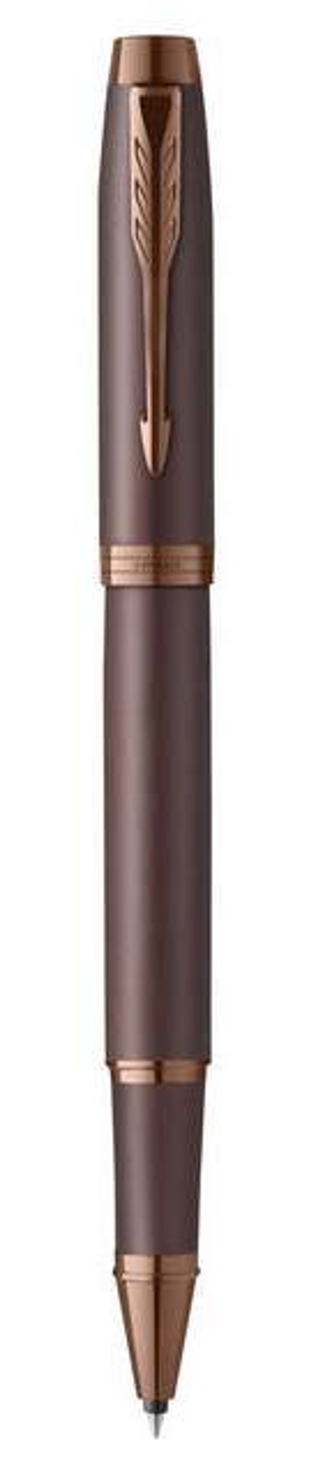 Ручка роллер Parker IM Monochrome Brown, стержень:F, цвет чернил: black, в подарочной упаковке.