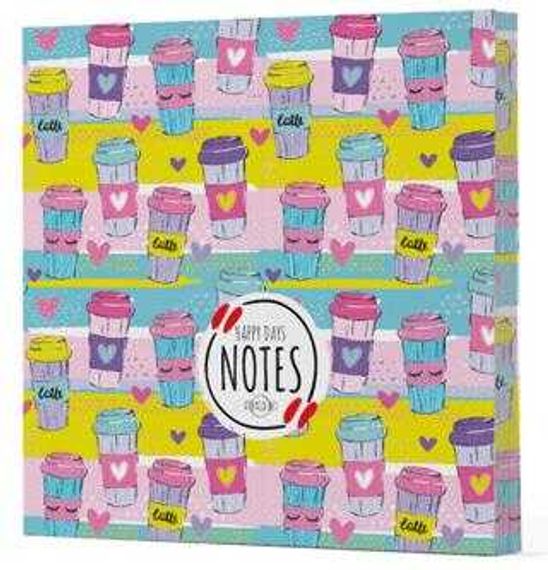Kahve 10 - Çizgisiz Yan Boyamalı Defter