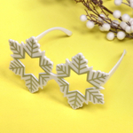 Очки карнавальные «Снегопад», белый