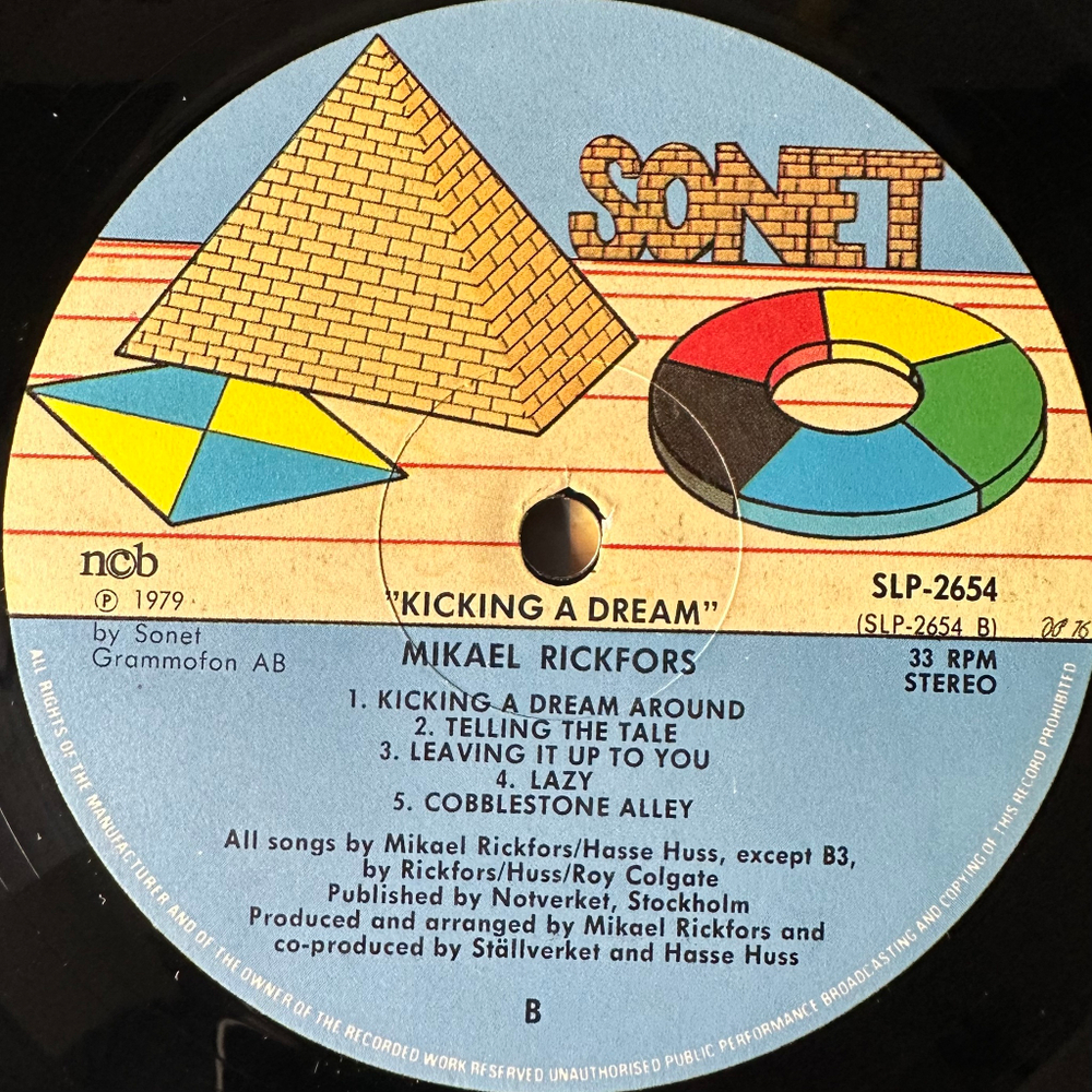 Mikael Rickfors ‎– Kickin' A Dream (Швеция 1979г.)