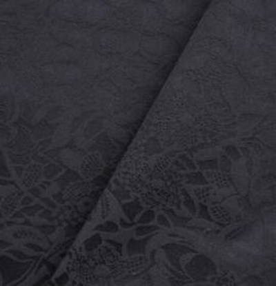 Костюмная ткань жаккард 210 гр/м2, 46% хлопок, 51% п/э, 3% эл, 150 см, чёрный