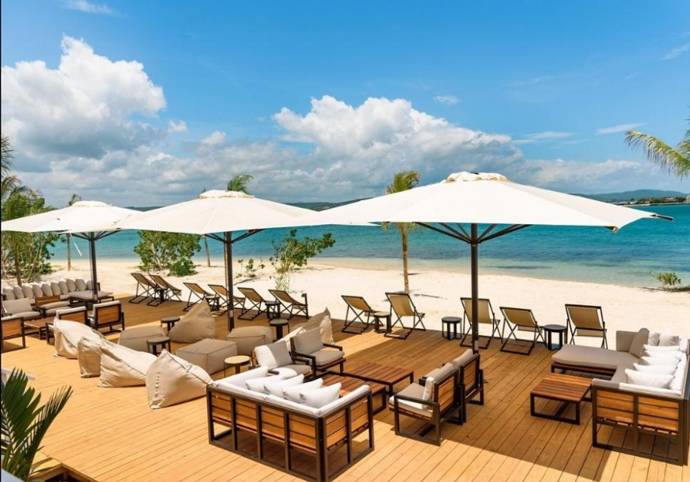 Зонт профессиональный телескопический 3х4 м Scolaro Leonardo Telescopic, антрацит, слоновая кость