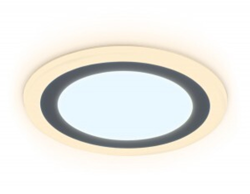 Ambrella встр. св/д св-к с подсв. DCR379 18W+6W 6400K/3000K 3реж. 2K-4K-6K 85-265V D245x28 1800lm