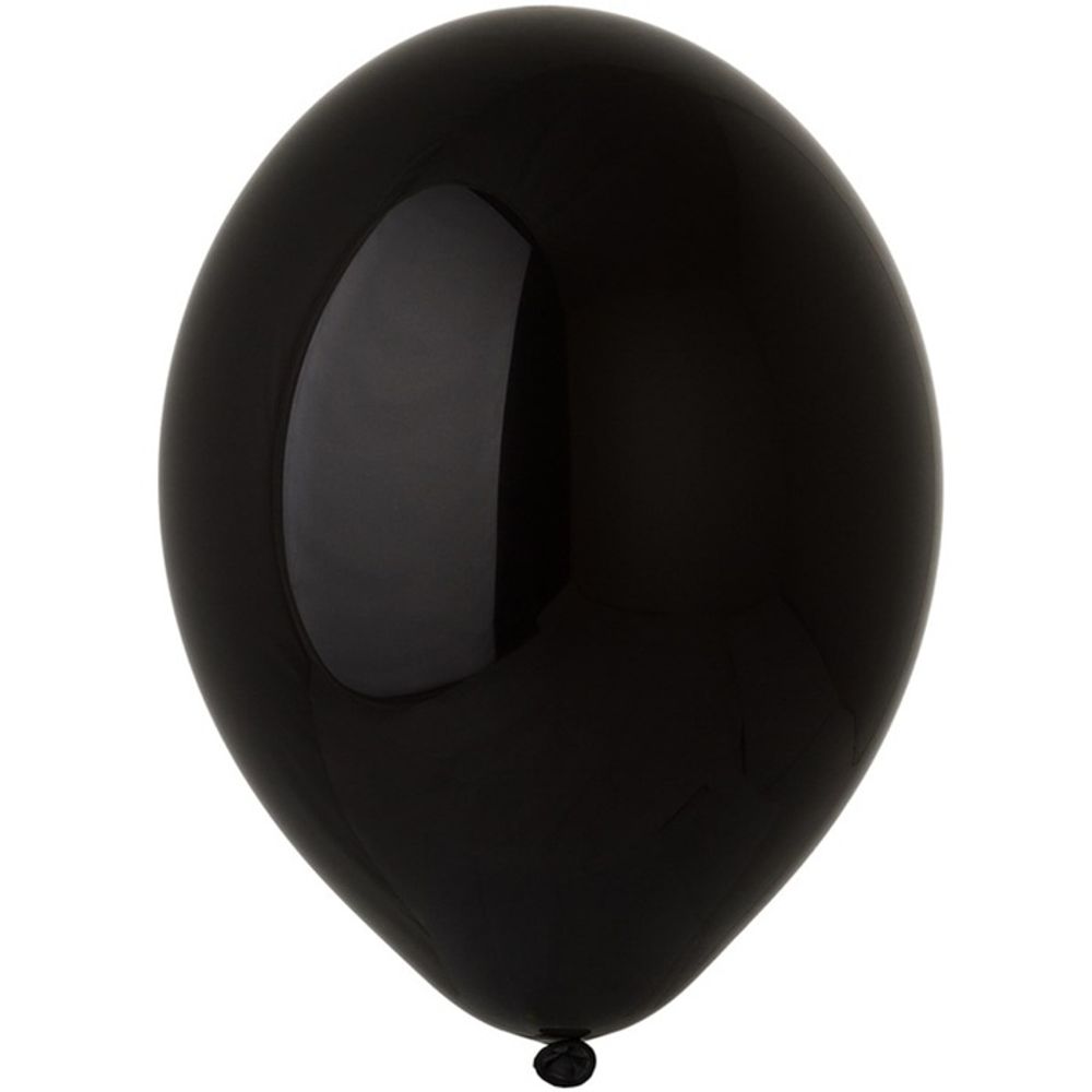 Воздушные шары Belbal, пастель 025 чёрный, 50 шт. размер 14&quot; #1102-0022