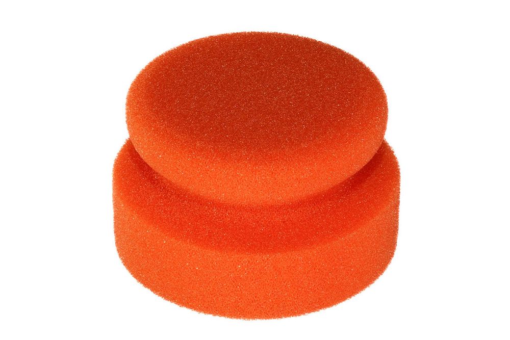А302 Аппликатор для ручной полировки и нанесения составов 90x50мм, Полутвердый (оранжевый)