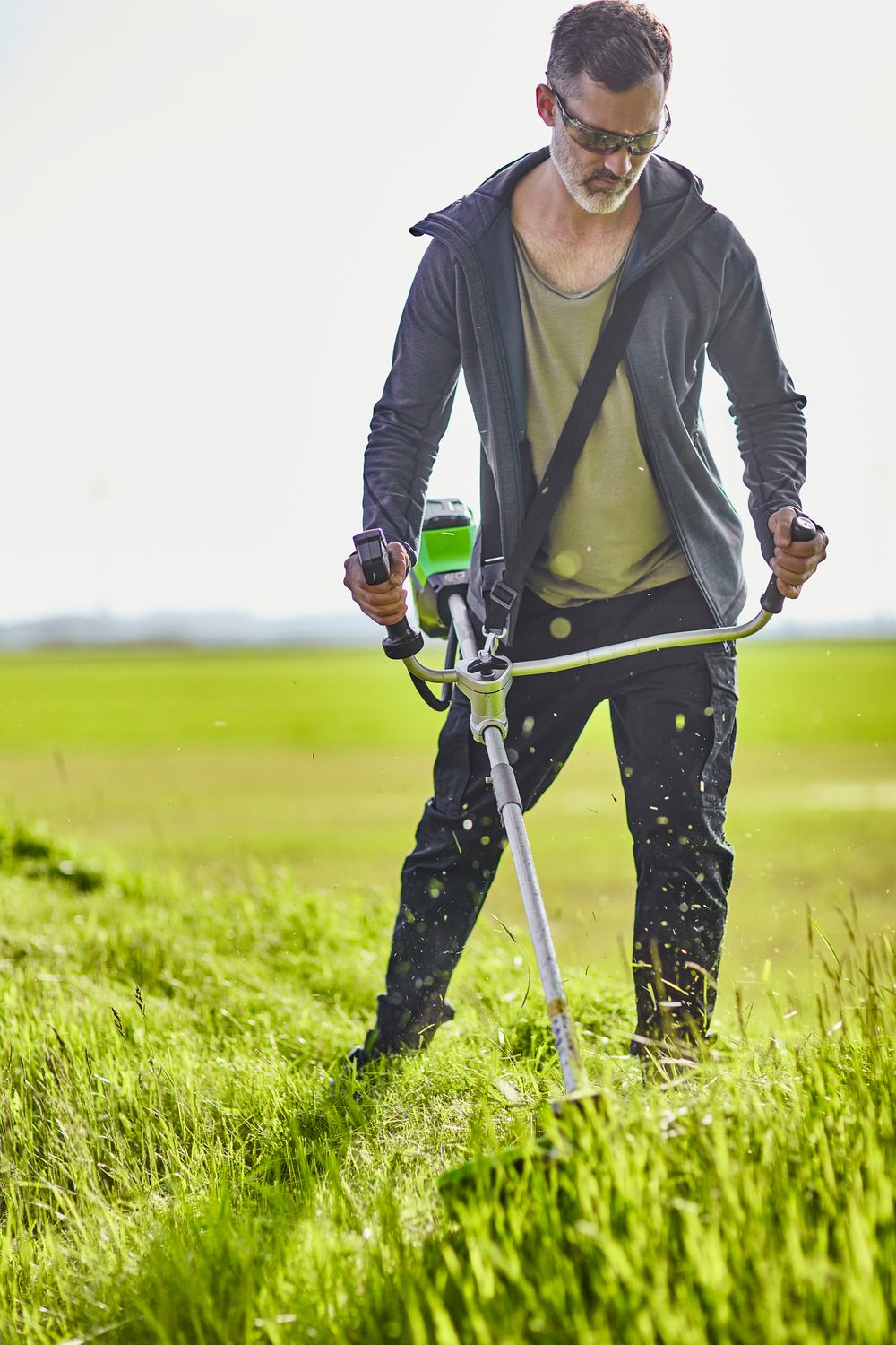 Аккумуляторный триммер Greenworks GD60BCB, 60v, 40 см, (2108407), без АКБ и ЗУ