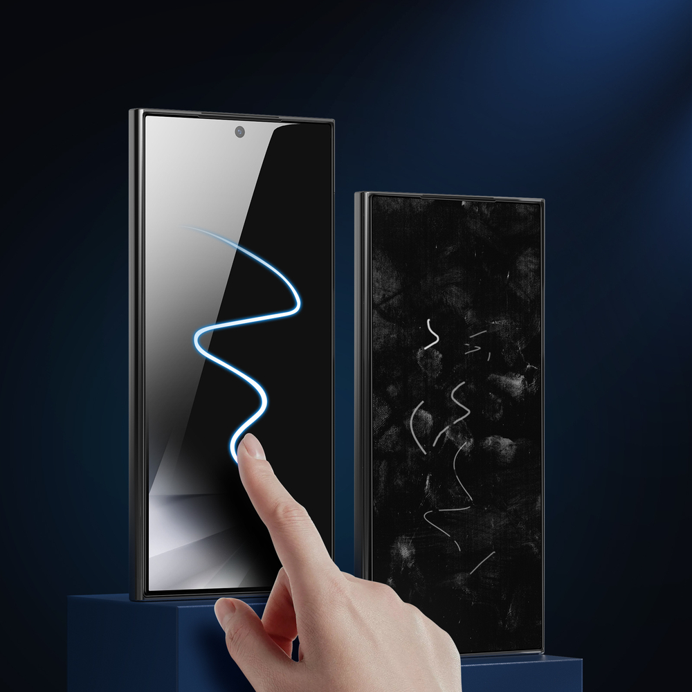 Стекло "Антишпион" от Dux Ducis для смартфона Samsung Galaxy S24 Ultra, серия PRIVACY-S Full Screen Glass