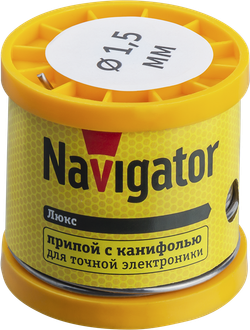 Припой Navigator 93 086 NEM-Pos02-61K-1.5-K200 (ПОС-61, катушка, 1.5 мм, 200 гр)