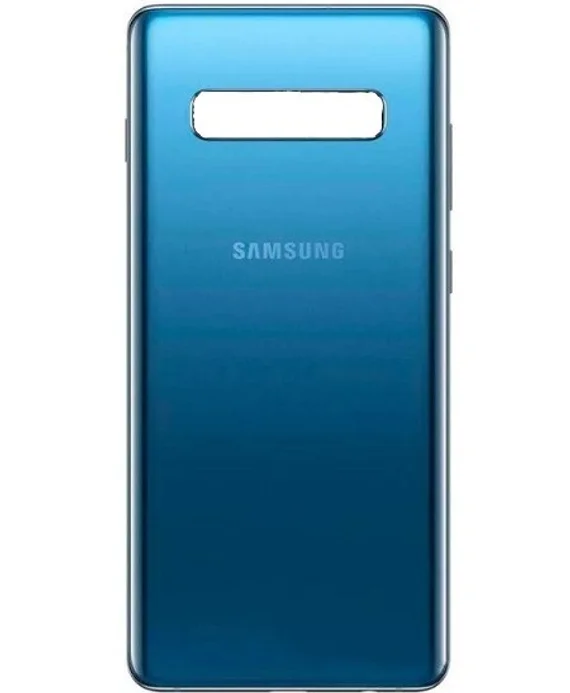 Задняя крышка для Samsung S10 (Blue) со стеклом камеры