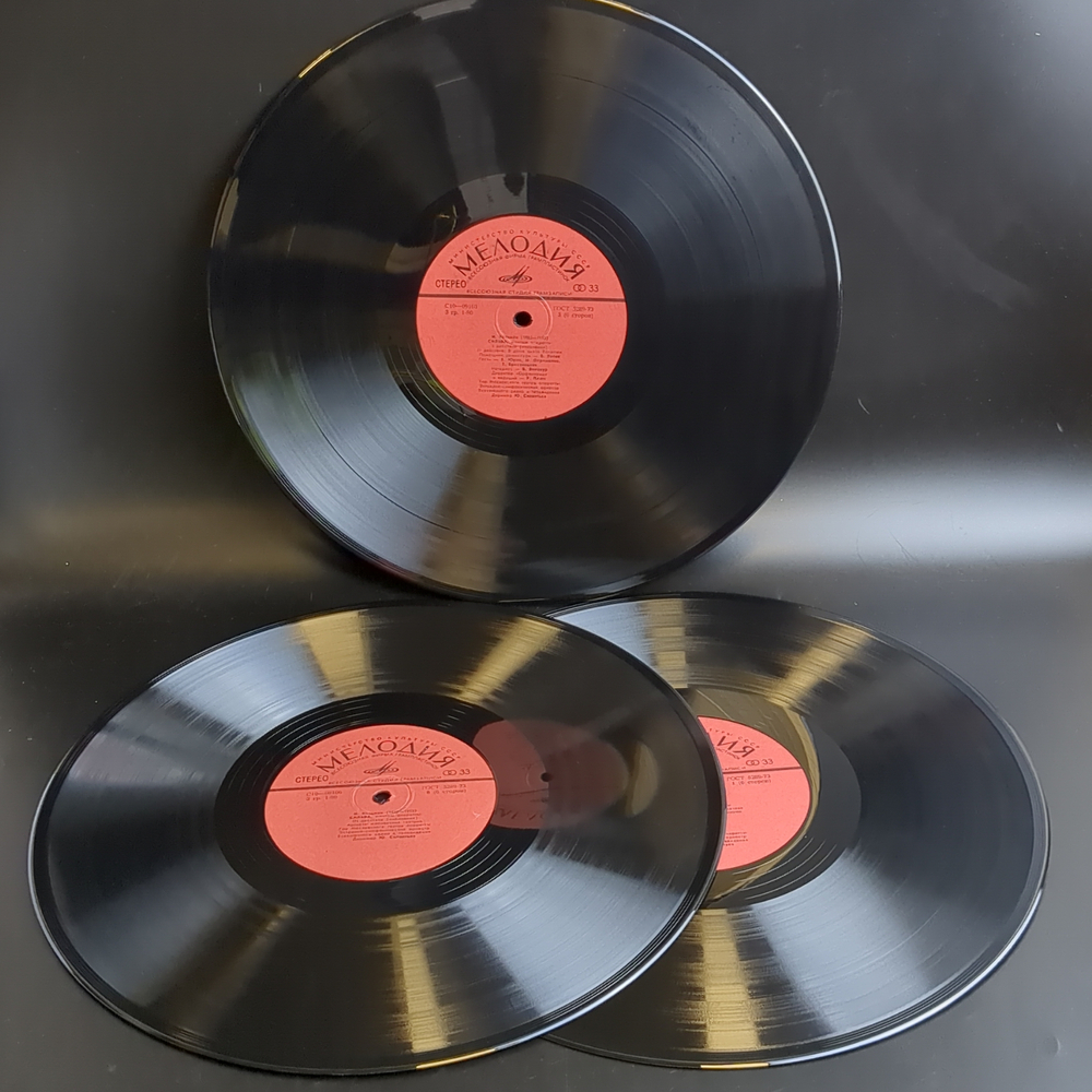 3 LP - box. И. Кальман - Сильва. Монтаж оперетты. Вера Шилова, Герард Васильев. 3 Виниловые пластинки 12 дюймов в боксе. Мелодия СССР.
