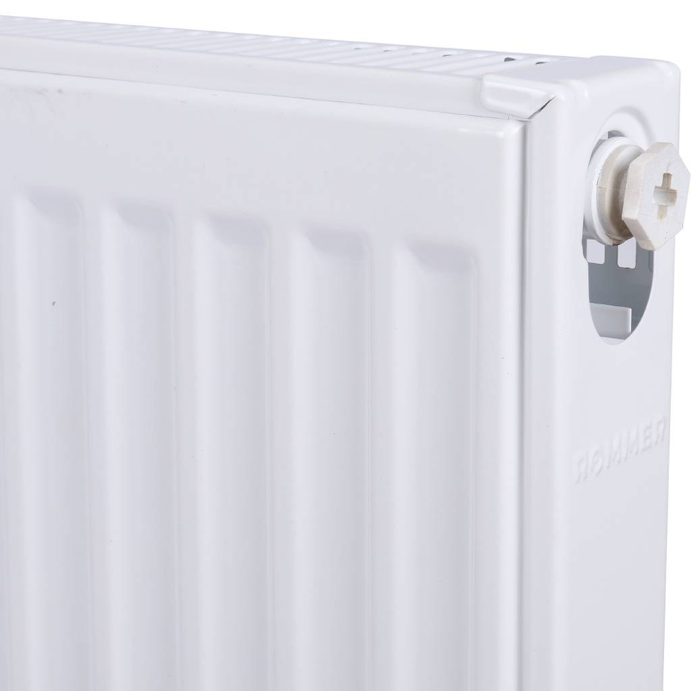 Радиатор панельный профильный ROMMER Ventil тип 11 - 500x700 мм (подключение нижнее, цвет белый)