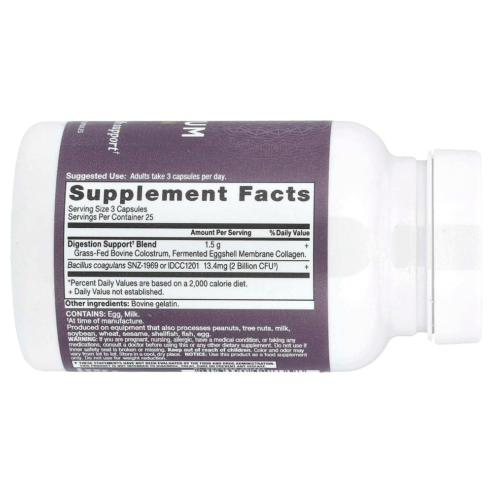 Ancient Nutrition, Молозиво + коллаген, 75 капсул