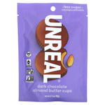 Unreal, Чашки с темным шоколадом и миндальным маслом, 90 г (3,2 унции)