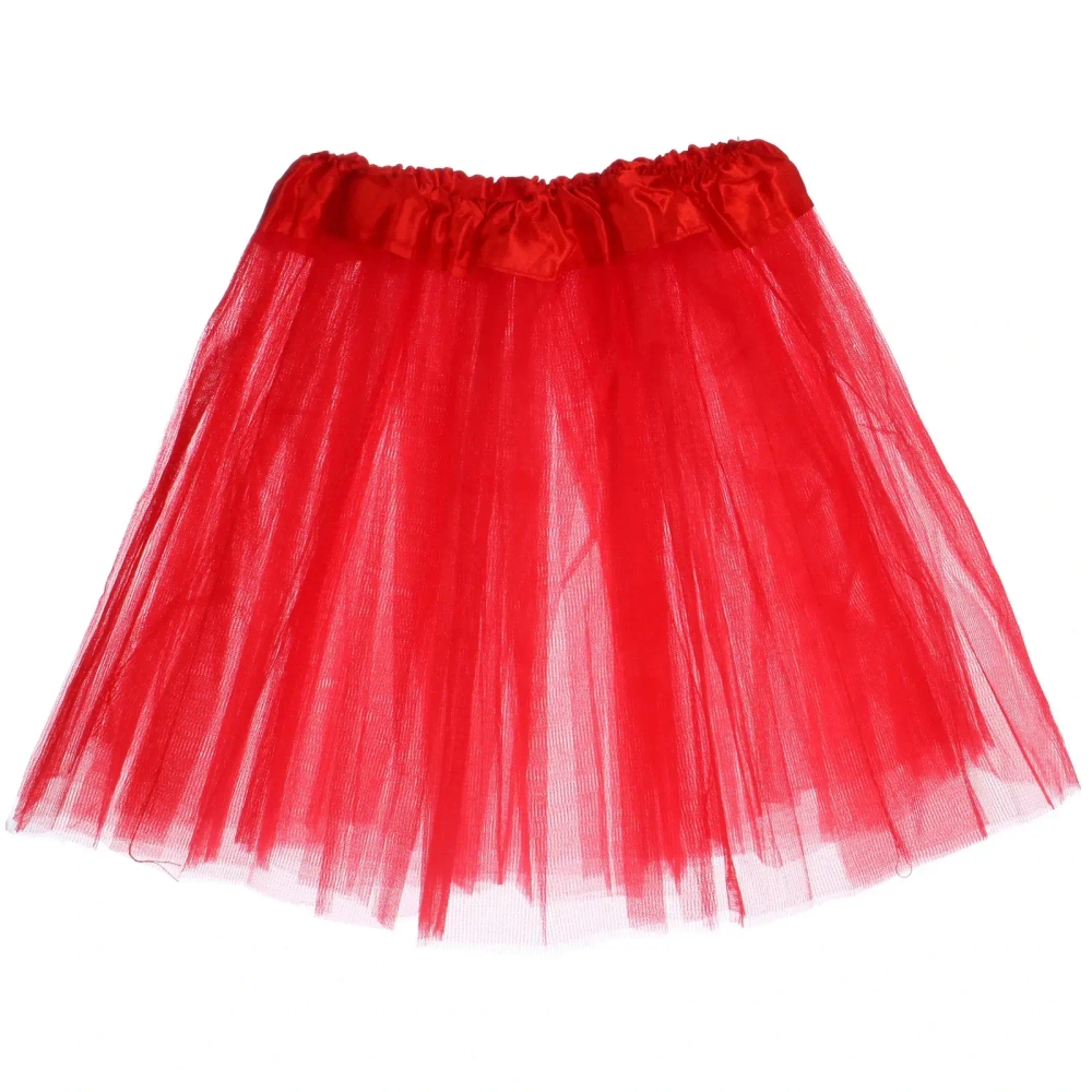 Карнавальный костюм «Волшебство» (юбка, ободок, волшебная палочка), Красный