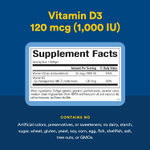 Natural Factors, витамины D3 и K2, 25 мкг (1000 МЕ) и 120 мкг, 60 капсул