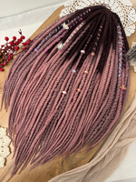 Фактурные войлочные дреды + косы из войлока