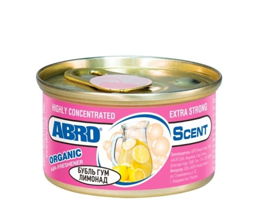 Ароматизатор на панель  Organic  Бубль Гум Лимонад 42 гр (ABRO)