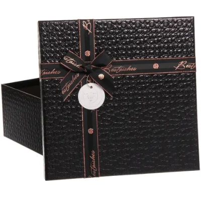 Коробка подарочная «Текстура» 27*27*11,5 см, черный
