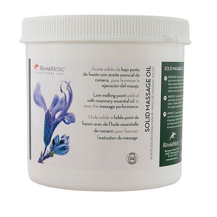 Масло массажное твёрдое RehabMedic SOLID MASSAGE OIL,C/ROMERO,с розмарином, RMG0802001, 1 л