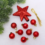 Набор ёлочных украшений «Brilliant pirouette» 30 предметов, Красный
