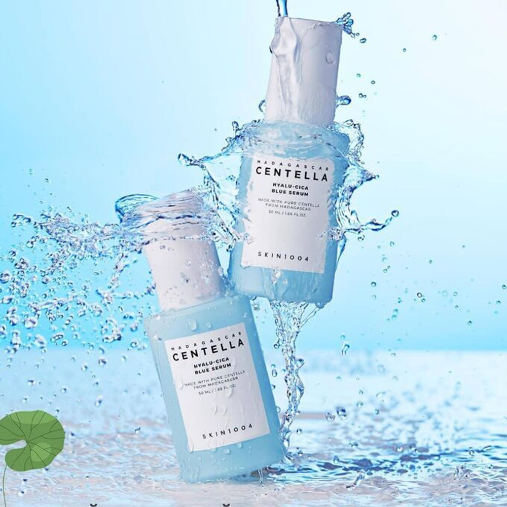 Skin1004 Madagascar Centella Hyalu-Cica Blue Serum сыворотка с центеллой и гиалуроновой кислотой