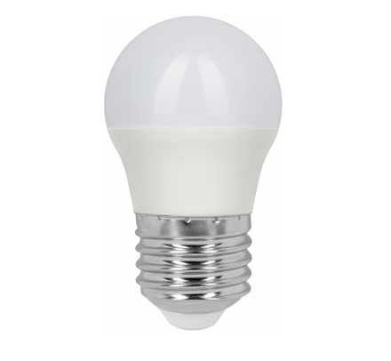 Лампа светодиодная белый свет E-27 8,0W G60 шар ПРОГРЕСС