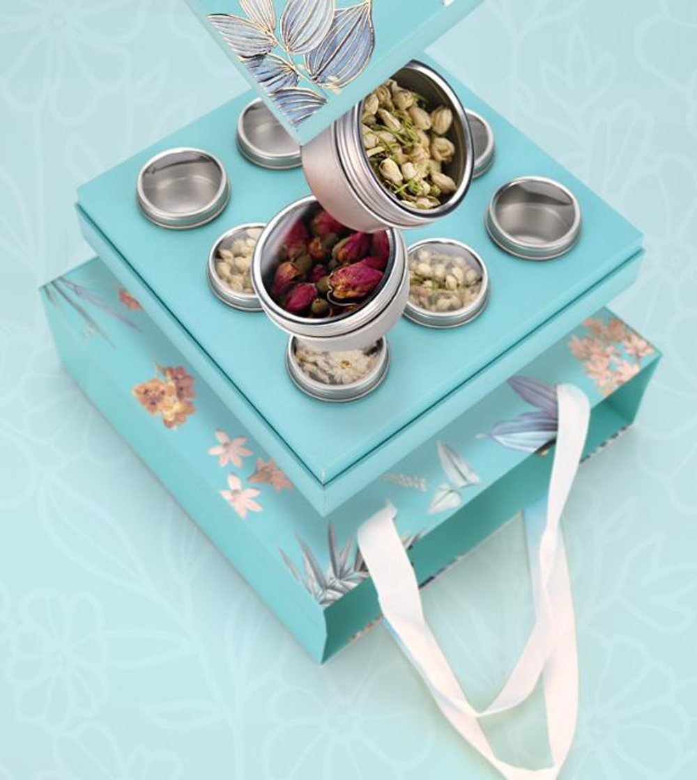 269055 Набор подар. "Счастливый знак" 9бан. h=2,5см,d=5см, кор.=23*23*6,5см, сумка, картон/жесть