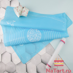 Силиконовый коврик с разметкой 65x45 см