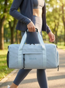 Сумка спортивная QOZA Limited Edition, голубая, 21 л