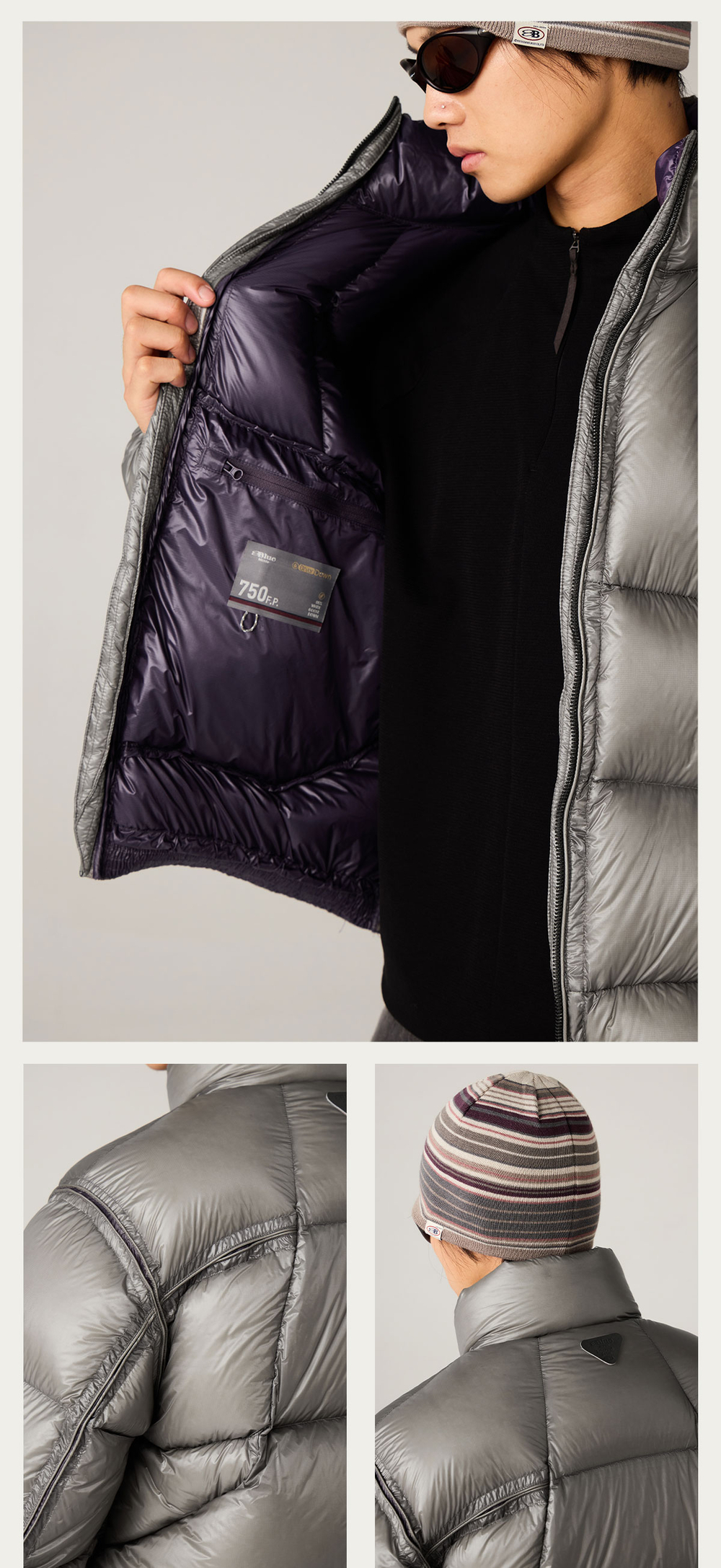 Пуховик Nothomme Blue MICROFT Lightweight Water-Resistant Down Jacket for Men