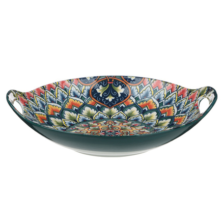 Блюдо с ручками 22х20х5см, тм MILLIMI Ориентал, керамика