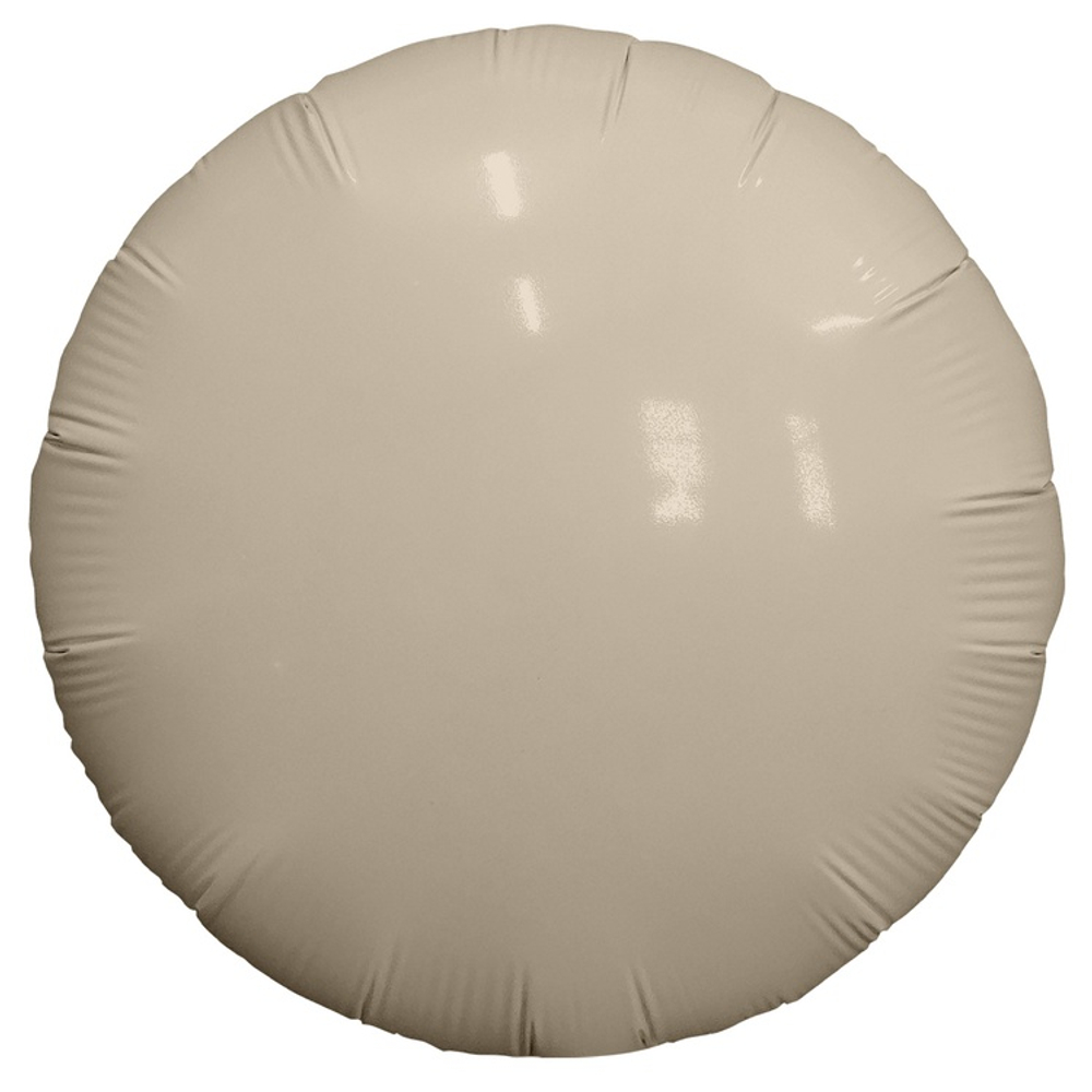 Шар фольгированный Круг 45 см (Бежевый)