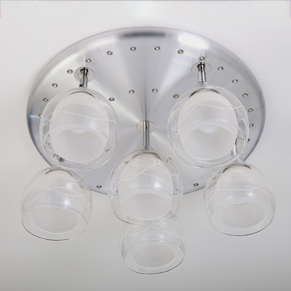 Citilux Самба CL158162 Люстра с поворотными плафонами Алюминий Хром