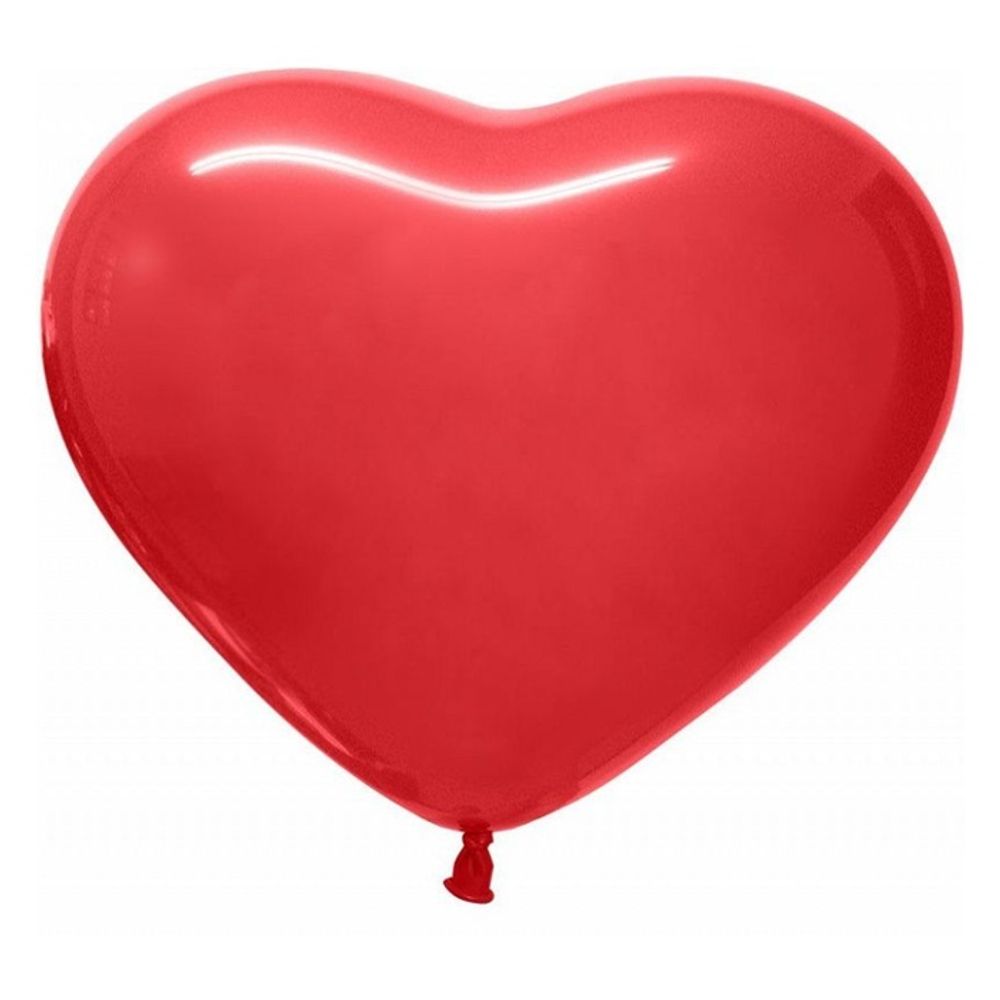 Воздушные шары сердца Веселуха, пастель красный, 100 шт. размер 12&quot; #8122342