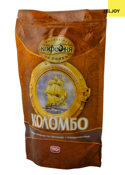 Кофе растворимый, MKП КОЛУМБО 190 гр. (м/у)