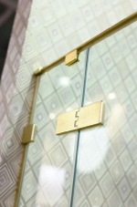 Душевой уголок Cezares BELLAGIO-AH-1-120/90-C-BORO, 120х90х197, профиль брашированное золото, прозрачное стекло