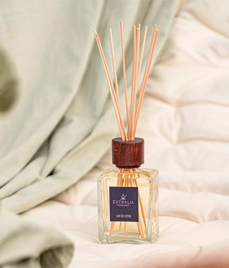 Lait de coton, ароматический диффузор с палочками, Euthalia Fragrances