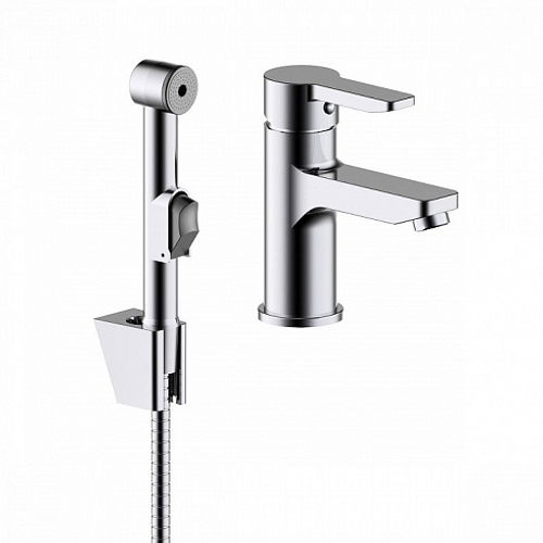 IDDIS Sena Смеситель для умывальника  с гигиеническим душем,SENSB00i08