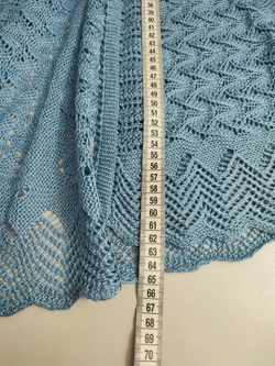 Пончо вязаное 50+ размер