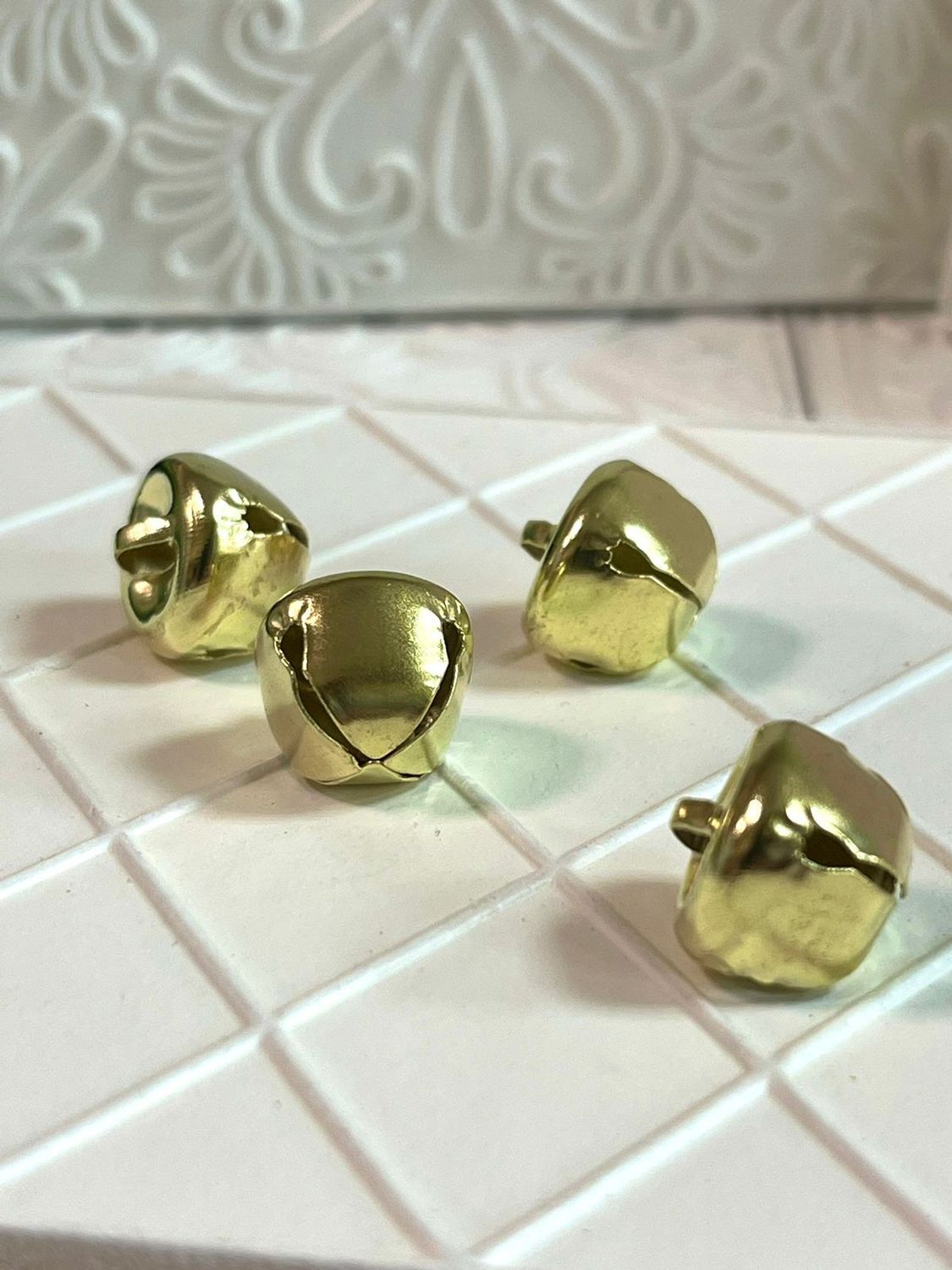 рождественский колокольчик, цвет золото, 13мм (4шт)