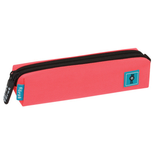 Пенал мягкий 2 отделения, 200*40*45 Först "Coral pink", полиэстер