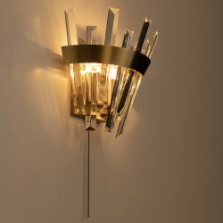 Citilux Вестерос CL307313 Бра хрустальное с выключателем Бронза