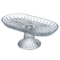 БЛЮДО НА НОЖКЕ ОВАЛЬНОЕ 28*14*12 СМ