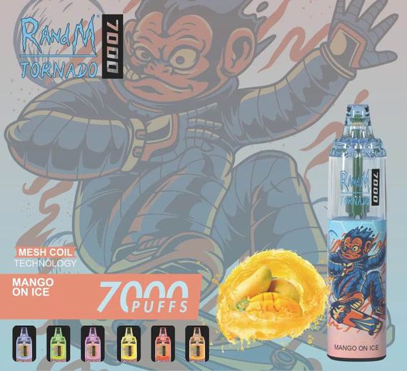 RandM Tornado 7000 - Mango On Ice (5% nic)