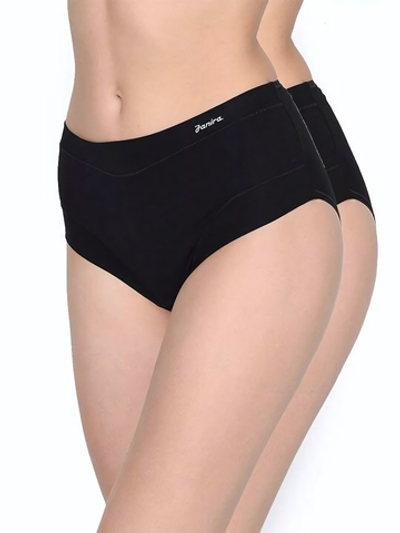 Набор из 2 трусиков-слип с завышенной талией Esencial (Размер: L) (Цвет: черный)