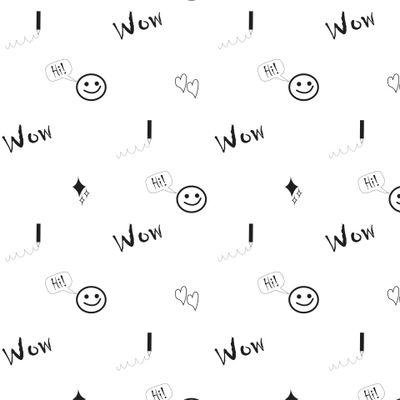 doodle, cute elements, heart, stars, arrows, vector, pattern