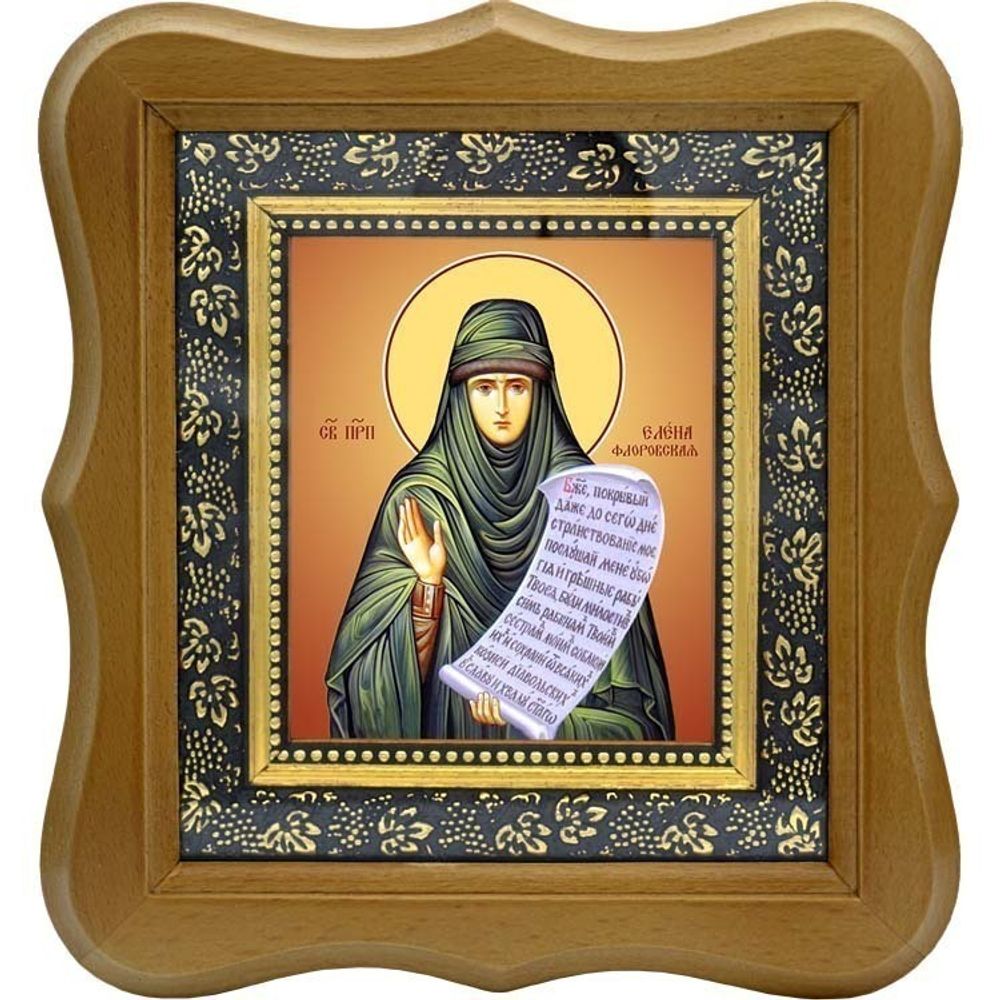 Елена Флоровская преподобная. Икона на холсте.