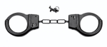 Чёрные металлические наручники SHOTS TOYS Black (Цвет: черный)