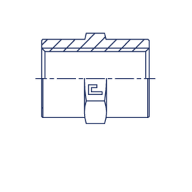 Соединение PS BSP 1/4" BSP 1/2" CAST