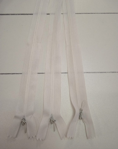 Молния (потайная, 20 см), цвет- Экрю